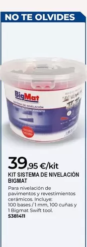 Bigmat - Kit Sistema De Nivelacion