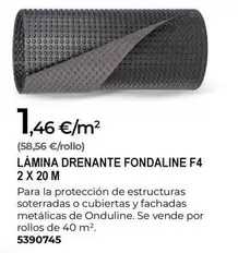Lamina Drenante Fondaline F4