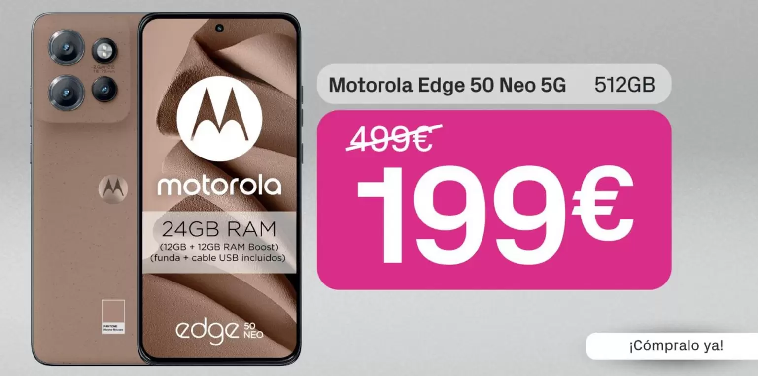 Motorola - Edge 50 Neo 5G 512Gb