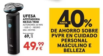 Ufesa - Afeitadora Neoxus Trim