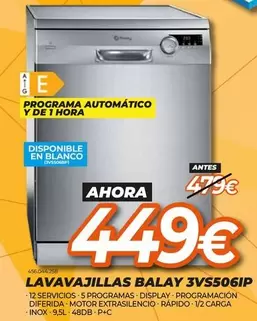 Balay - Lavavajillas 3VS506IP
