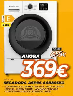 Aspes - Secadora ASB803ED 