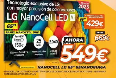 LG - Nanocell 65" 65NANO81A6A