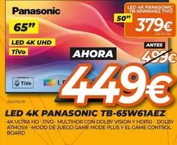Panasonic - Led 4K TB-50W61AEZ