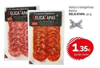 Salamanca - Xoriço O Llonganissa Iberics
