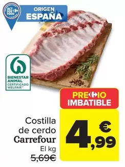 Carrefour - Costilla De Cerdo