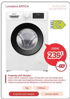Artica - Lavadora AL7K1220C 