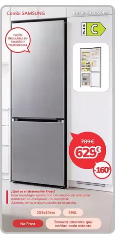 Samsung - Combi RB38C603CS9/EF