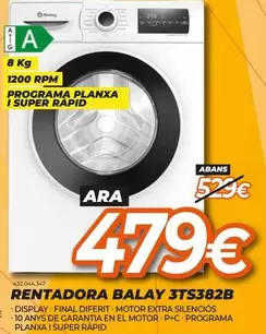 Balay - Rentadora 3TS382B