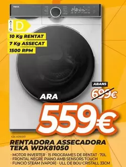 Teka - Rentadora Assecadoras WD481050
