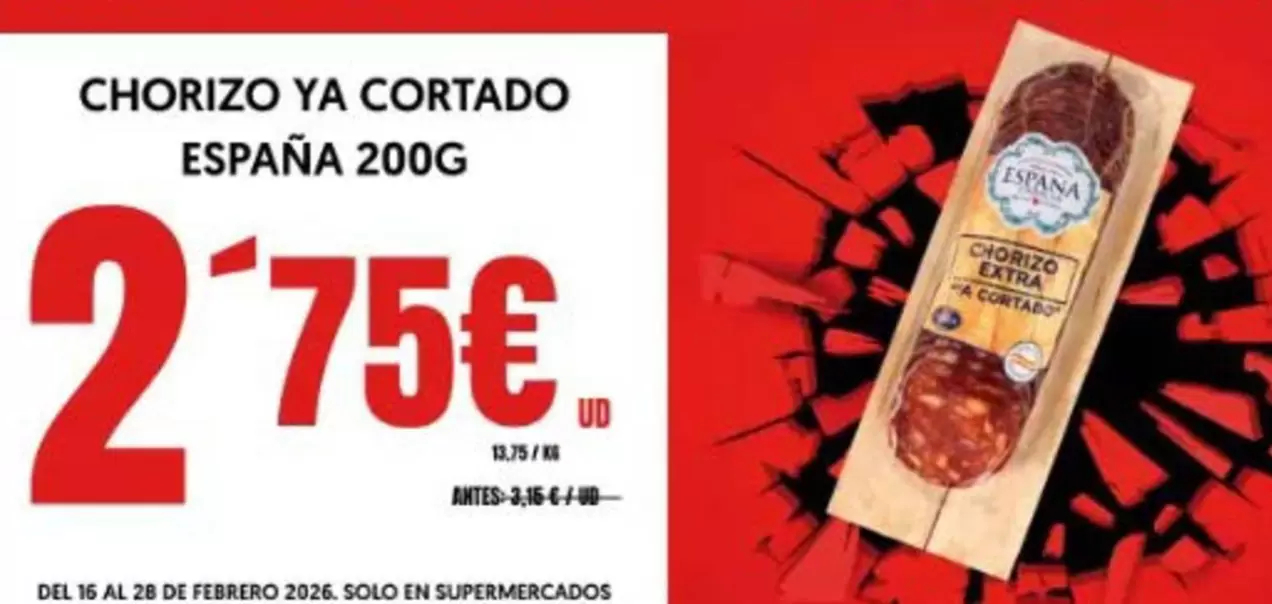 Solo - Chorizo Ya Cortado Espana