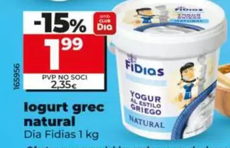 Dia Fidias - Yogur Griego Natural