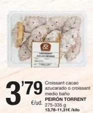 Selectos Peñaranda - Croissant Cacao Azucarado O Croissant Medio Baño