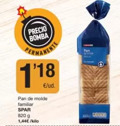 Spar - Pan De Molde Familiar