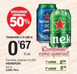 Heineken - Cerveza Original O 0.0%
