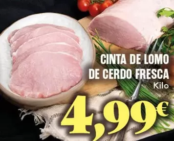Cinta De Lomo De Cerdo Fresca