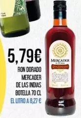 mercader - Ron Dorado Mercader De Las Indias