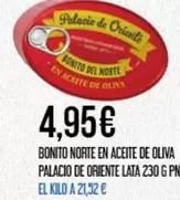 Palacio de Oriente - Bonito Norte En Aceite De Oliva