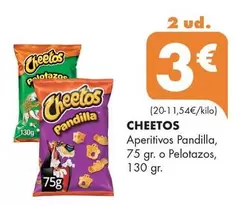 Cheetos - Aperitivos Pandilla, 75 Gr. O Pelotazos, 130 Gr