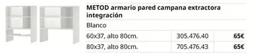 Campana - Metod Armario Pared  Extractora Intégracion