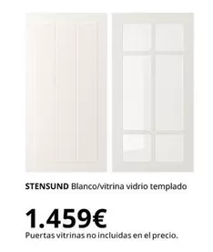 Blanco/vitrina Vidrio Templado