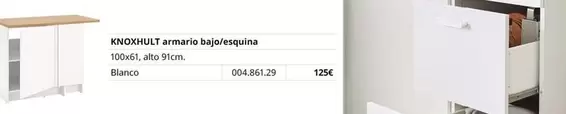 Blanco - KNOOKULT Armario Bajo E/Aquina
