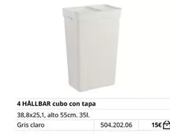 Claro - 4 Hallbar Cubo Con Tapa