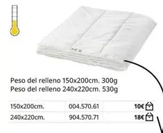 Peso Del Relleno