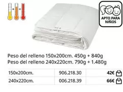Alpina - Peso Del Relleno + Peso Del Relleno 240x220cm.
