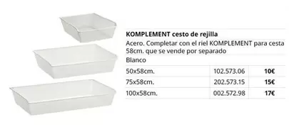 Blanco - Komplement Cesto De Rejilla