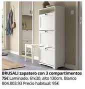 brusali - Zapatero Con 3 Compartimentos