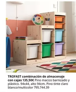 Trofast -  Combinación De Almacenaje Con Cajas