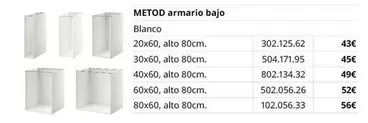 Blanco - Metrod Armario Bajo