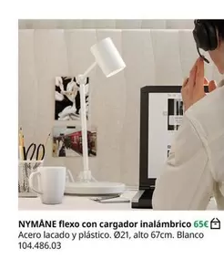 Blanco - Nyman Flexo Con Cargador Inalambrico
