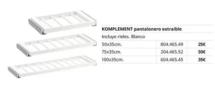 Blanco - Complement Pantalonero Extraible