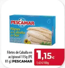 Pescamar - Filetes De Caballa En Ac/girasol