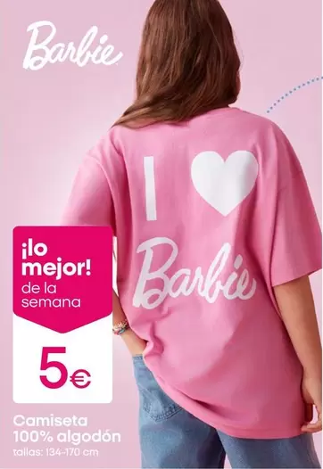 Barbie - Camiseta 100% Algodon