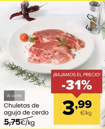 Chuletas De Aguja De Cerdo