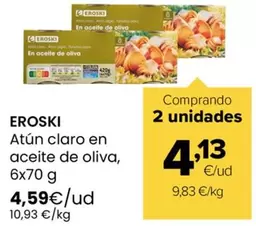 Eroski - Atún Claro En Aceite De Oliva