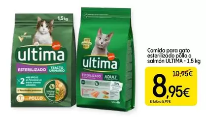 Ultima - Comida Para Gato Esterilizado Pollo O Salmón 