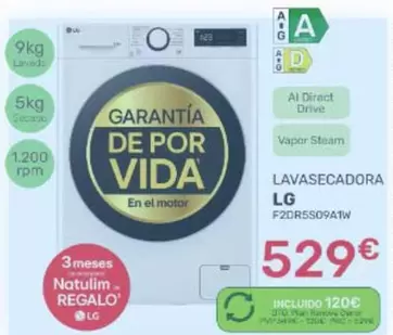LG - Lavascadora F2DR5509A1W
