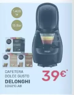DeLonghi - Cafetera Dolce Gusto Edg210.ab