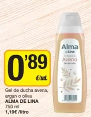 Alma De Lina - Gel De Ducha Avena, Argan O Oliva