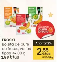 Eroski - Bolsita De Puré De Frutas