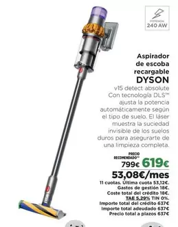 Dyson - Aspirador De Escoba Recargable