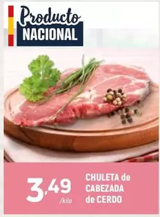 Chuleta De Cabezada De Cerdo