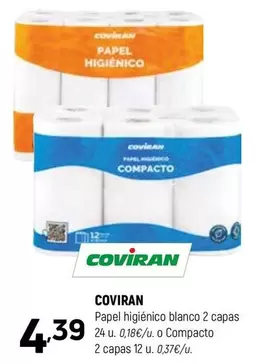 coviran - Papel Higiénico Blanco 2 Capas