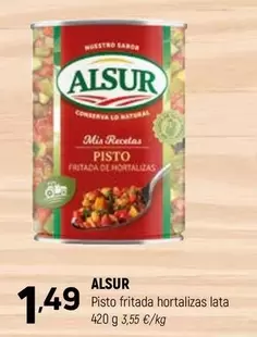 Alsur - Pisto Fritada Hortalizas