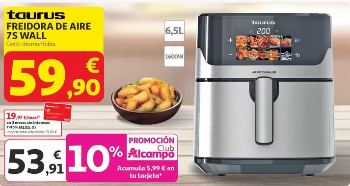 Taurus - Freidora De Aire