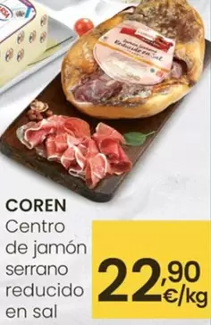 Coren - Centro De Jamón Serrano Reducido En Sal 
